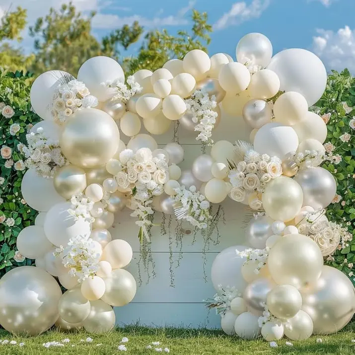 White Wedding Garland